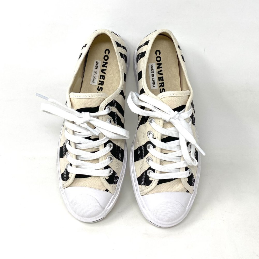 💖MEGA SALE💖Converse Jack Purcell OX Women's Low Top Black White Zebra 165028C - Picture 6 of 10